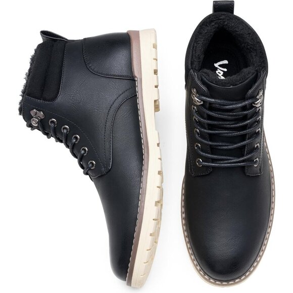 〽️Men\'s Chukka Hiking Boots Black Comfortable Waterproof Casual Lace Up Shoes